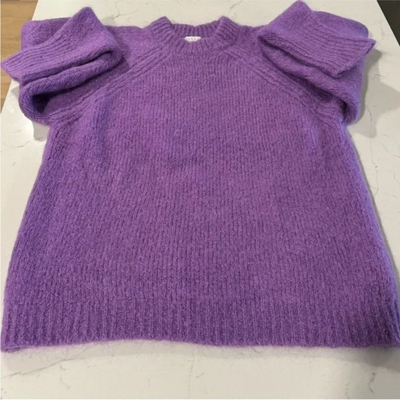 Sandro Paris - Mohair Oversize Sweater In Violet 
size 1 - Picture 3 of 9